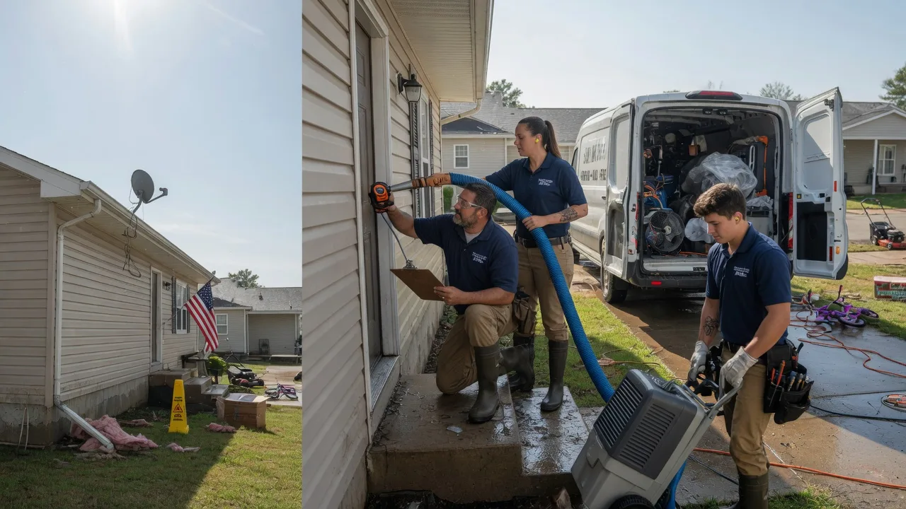 Ceiling Water Damage Restoration in Moffit, ND near me